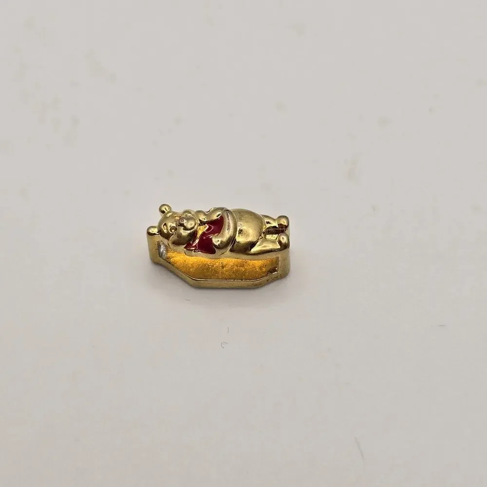 Keep Collective Disney Winnie The Pooh Gold Tone Charm Slider for Bracelet - Picture 5 of 8